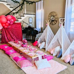 Glamberous Adventures - Barbie themed Picnic with teepees and karaoke!