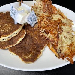 Allin's Diner - Silver dollars and hash browns