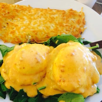 Orange Cafe Bistro - chorizo eggs Benedict - Breakfast & Brunch Near Me - Orange, California
