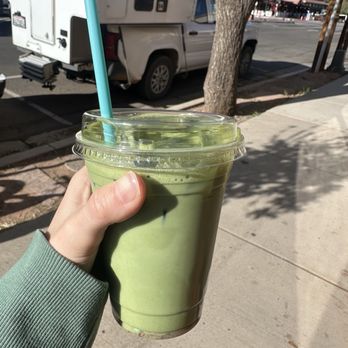 Mas Cafe - Strawberry matcha - Coffee & Tea Near Me - Moab, Utah