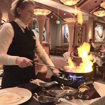 Eddie Merlot's - Steak Diane preparation - Salad Near Me - Pittsburgh, Pennsylvania