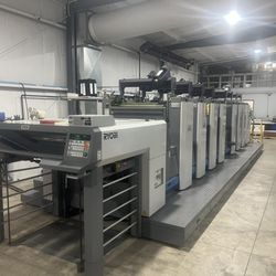 Master Printing + Mailing - Our flagship offset press, a Ryobi 928 with perfector and LED UV ink.