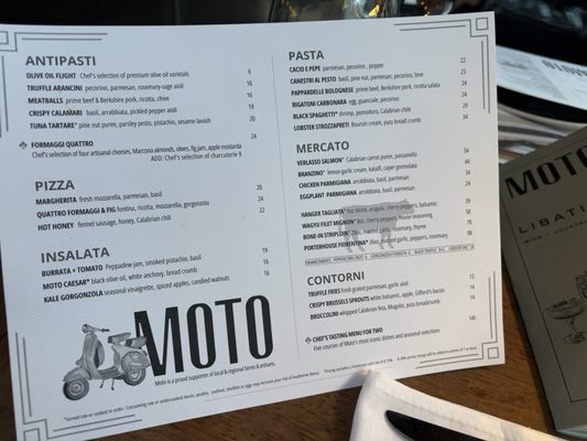 Menu photo 3 Moto Cucina + Enoteca Nashville, TN Menu photo 3 Moto Cucina + Enoteca Nashville, TN