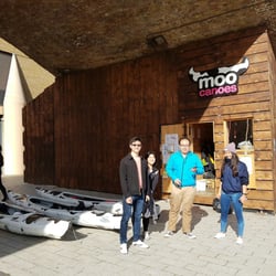 Moo Canoes - The office is under the DLR bridge