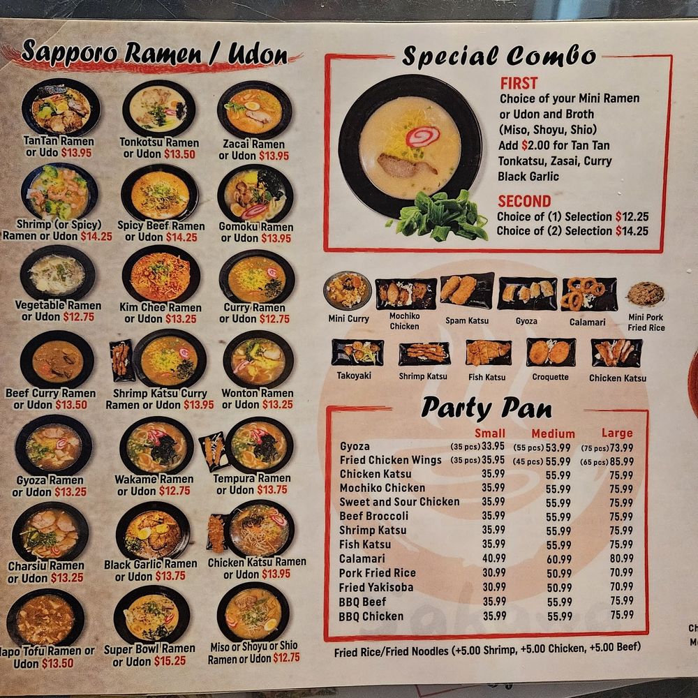Shaka Noodle - Partial menu1 - Ramen Near Me - Aiea, Hawaii Shaka Noodle - Partial menu1 - Ramen Near Me - Aiea, Hawaii