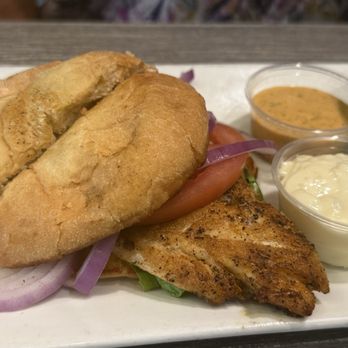 Roc South Cuisine - Red snapper blacken sandwich - Southern Near Me - Atlanta, Georgia