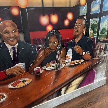 Kountry Kitchen - Cool murals! Who do you recognize? - Soul Food Near Me - Indianapolis, Indiana