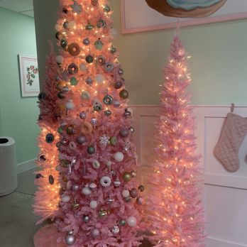 Decked Out Donuts - a pink christmas tree - Donuts Near Me - Hanover, Pennsylvania