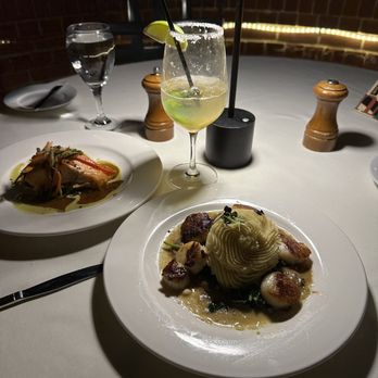 Shadowbrook - Scallops and salmon dishes. - American Near Me - Capitola, California