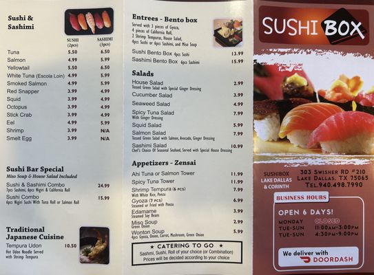 Menu photo 6 Sushi Box Lake Dallas, TX