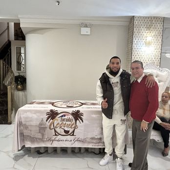 Maestro's Caterers - Tommy CEO of Zoraida's Coquito, award winning, with Abram CEO of Latinimpulse Mag. - Caterers Near Me - Bronx, New York Maestro's Caterers - Tommy CEO of Zoraida's Coquito, award winning, with Abram CEO of Latinimpulse Mag. - Caterers Near Me - Bronx, New York
