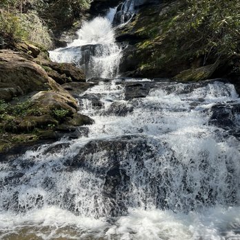 Mud Creek Falls - The main waterfall - Hiking Near Me - Sky Valley, Georgia