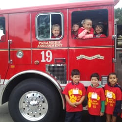 fire station 19 - Kids in the truck
