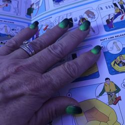 GBM Salon Studios - In case of Emergency Landing... at least my NAILS will look great ! .... "HOME for the HOLIDAYS"NAILS, by Martha C. 12/23