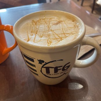 The Fine Grind - A Coffee Bar - Caramel Overload Latte - Coffee & Tea Near Me - Little Falls, New Jersey The Fine Grind - A Coffee Bar - Caramel Overload Latte - Coffee & Tea Near Me - Little Falls, New Jersey