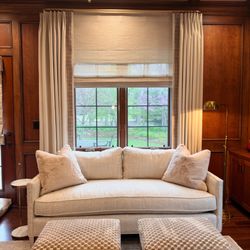 Drapery Connection - We loved designing the custom window treatments for this beautiful home office.