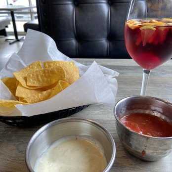 Gran Rodeo - Chips with salsa and white sauce and a sangria! - Mexican Near Me - Suffolk, Virginia Gran Rodeo - Chips with salsa and white sauce and a sangria! - Mexican Near Me - Suffolk, Virginia