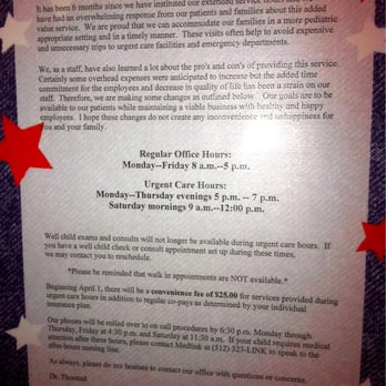 Texas Children's - After hours sick child policy - Pediatricians Near Me - Austin, Texas