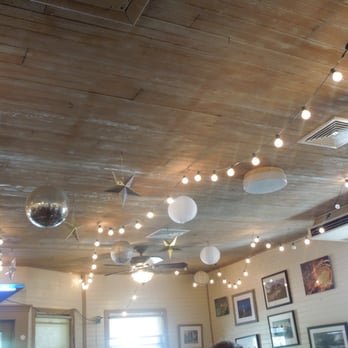 Crazy Burger - Trippy ceiling treatment - Juice Bars & Smoothies Near Me - Narragansett, Rhode Island