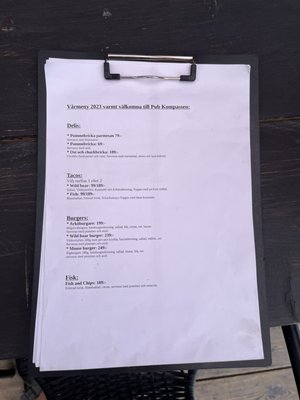Menu photo 2 Kompassen Norrköping Ö, E