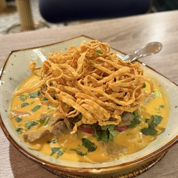 Mo Thai - Khao Soi Noodle with beef - Thai Near Me - Dallas, Texas Mo Thai - Khao Soi Noodle with beef - Thai Near Me - Dallas, Texas