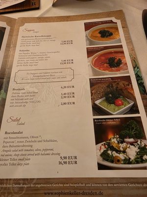 Menu photo 3 Sophienkeller Dresden, SN Menu photo 3 Sophienkeller Dresden, SN