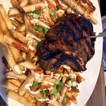 Yard House - Korean Ribeye with grilled shrimp skewer - New American Near Me - Elk Grove, California Yard House - Korean Ribeye with grilled shrimp skewer - New American Near Me - Elk Grove, California