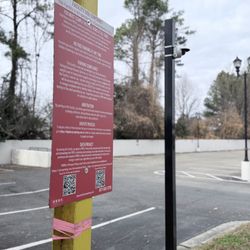Marshalls - Entrance with 24 hour license plate monitoring
