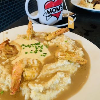Mom's Kitchen & Bar - Shrimp & Cheesy Grits* - Bars Near Me - Astoria, New York Mom's Kitchen & Bar - Shrimp & Cheesy Grits* - Bars Near Me - Astoria, New York