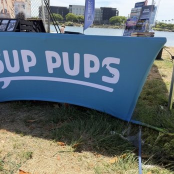 SUP Pups - Their tent in Liberty Station - Paddleboarding Near Me - San Diego, California
