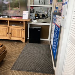 SpeeDee Oil Change & Auto Service - Hood up for routine oil change! (And they welcome my pup :)