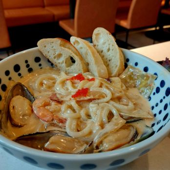 Mikaku Udon Bar - Spicy Seafood Cream Udon - Asian Fusion Near Me - Toronto, Ontario Mikaku Udon Bar - Spicy Seafood Cream Udon - Asian Fusion Near Me - Toronto, Ontario