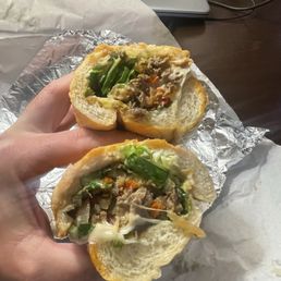 Philly cheese steak sandwich