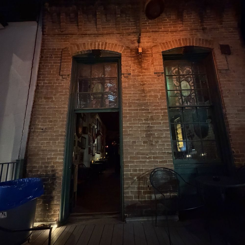 La Carafe - Upstairs patio area - Wine Bars Near Me - Houston, Texas