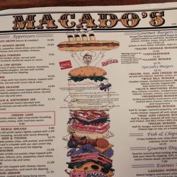 Macado's - Menu