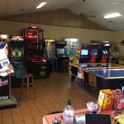 Wilkesboro Mini-Golf & Games - We have 23 modern and vintage arcade games including Ms. Pac-Man, Galaga, racing games, and air hockey tables.