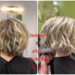 Styled by Rose - Hilights touch up and cut