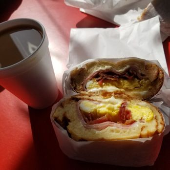 Donut King - #17 ham, bacon, egg, and cheese croissant - Donuts Near Me - Los Angeles, California Donut King - #17 ham, bacon, egg, and cheese croissant - Donuts Near Me - Los Angeles, California