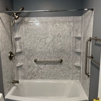 Legacy Design and Remodeling - Full bathroom remodeled, installed new drywall and paint for customer. - Kitchen & Bath Near Me - Baltimore, Maryland