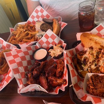 Bobby D's BBQ - Onion rings, big boy, wings, Sargent pepper with bbq beans - Barbeque Near Me - Jerome, Arizona Bobby D's BBQ - Onion rings, big boy, wings, Sargent pepper with bbq beans - Barbeque Near Me - Jerome, Arizona