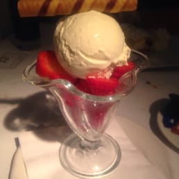 Strawberries and ice cream Strawberries and ice cream