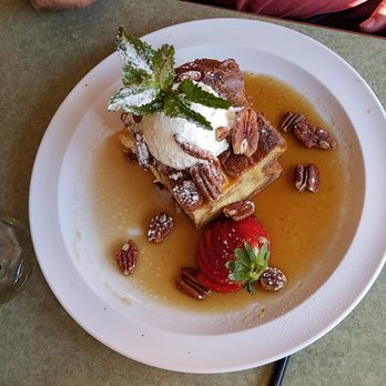 Wildflower Cafe - Baked French toast... with cream cheese, pecans, and fresh whipped cream! Like bread pudding!! - Breakfast & Brunch Near Me - Clearwater, Florida Wildflower Cafe - Baked French toast... with cream cheese, pecans, and fresh whipped cream! Like bread pudding!! - Breakfast & Brunch Near Me - Clearwater, Florida