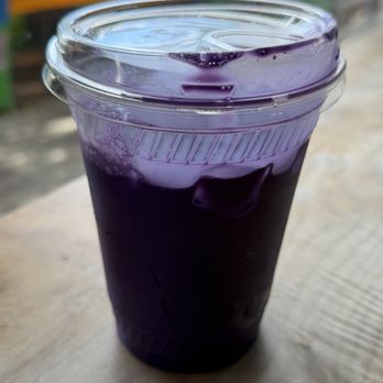 Dead Eye Coffee Bar - Ube iced latte - Coffee & Tea Near Me - South San Francisco, California