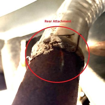 Mavis Discount Tire - Poor weld patched with exhaust cement. - Auto Repair Near Me - East Rochester, New York Mavis Discount Tire - Poor weld patched with exhaust cement. - Auto Repair Near Me - East Rochester, New York