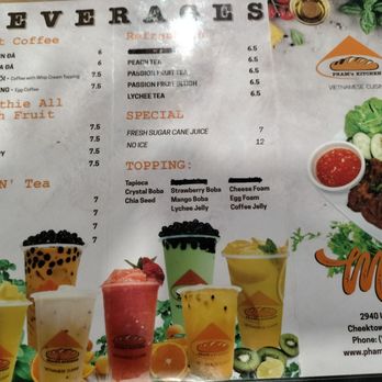 Pham's Kitchen - Drink nenu - Vietnamese Near Me - Cheektowaga, New York