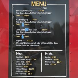 Patron Pollo N Beef 2 - Menu Board