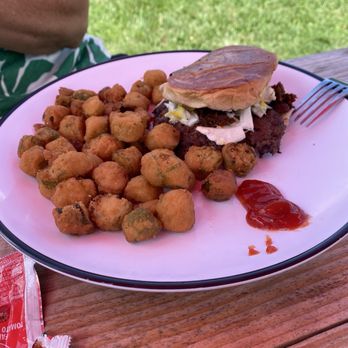Bubba’s Gas & Grill - Single Smashburger with Okra. - Diners Near Me - Blowing Rock, North Carolina Bubba’s Gas & Grill - Single Smashburger with Okra. - Diners Near Me - Blowing Rock, North Carolina