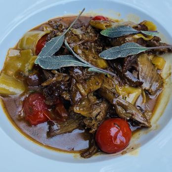 Hyeholde Restaurant - Lamb pappardelle - huge portion with tons of lamb! - New American Near Me - Coraopolis, Pennsylvania Hyeholde Restaurant - Lamb pappardelle - huge portion with tons of lamb! - New American Near Me - Coraopolis, Pennsylvania