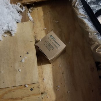ARS / Rescue Rooter - More trash sitting around the attic that the technician left behind - Heating & Air Conditioning/HVAC Near Me - Houston, Texas