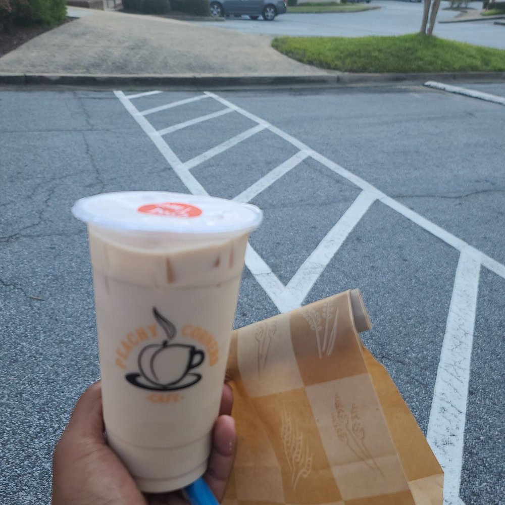 Peachy Corners Cafe - Lavender milk tea - Coffee & Tea Near Me - Peachtree Corners, Georgia Peachy Corners Cafe - Lavender milk tea - Coffee & Tea Near Me - Peachtree Corners, Georgia